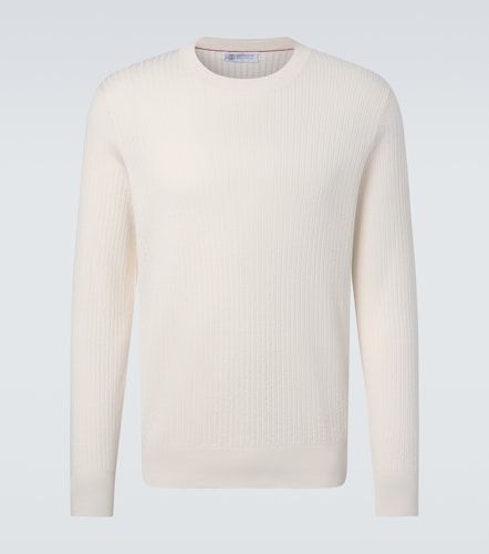 Pull en coton côtelé - Brunello Cucinelli - Modalova