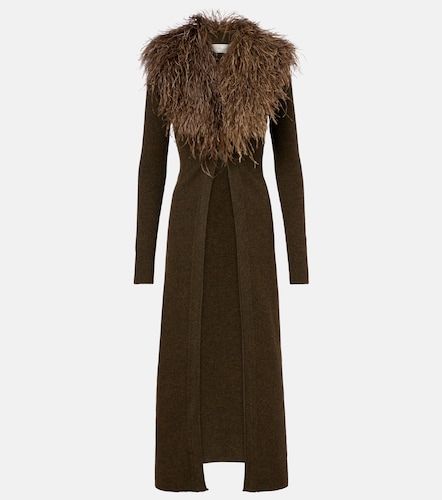 Cardigan en laine à plumes - Blumarine - Modalova
