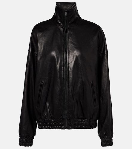 Acne Studios Veste en cuir à logo - Acne Studios - Modalova