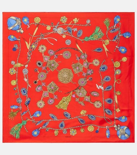 Versace Foulard en soie à imprimé - Versace - Modalova