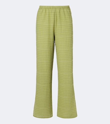 Pantalon ample Loreto en coton à carreaux - Asceno - Modalova