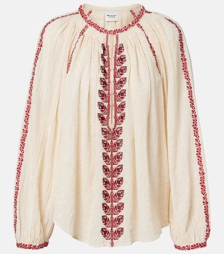 Blouse Lena brodée en coton - Marant Etoile - Modalova