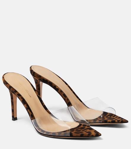 Mules Elle 85 en PVC à motif léopard - Gianvito Rossi - Modalova