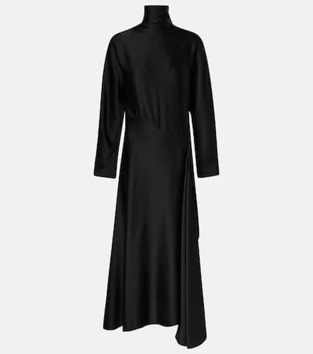 Alaïa Robe midi asymétrique en satin - Alaia - Modalova