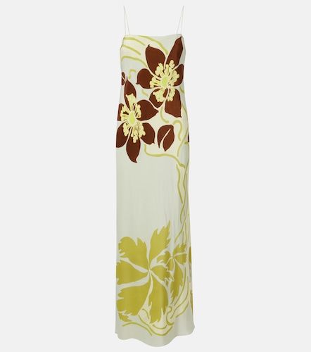 Robe Amaia en crêpe de soie à fleurs - SIR - Modalova