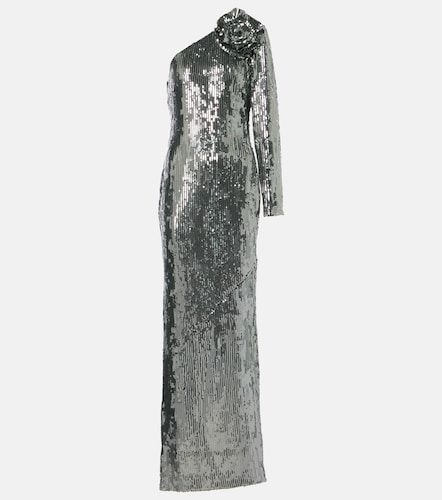 Robe à paillettes et appliqués - Roland Mouret - Modalova