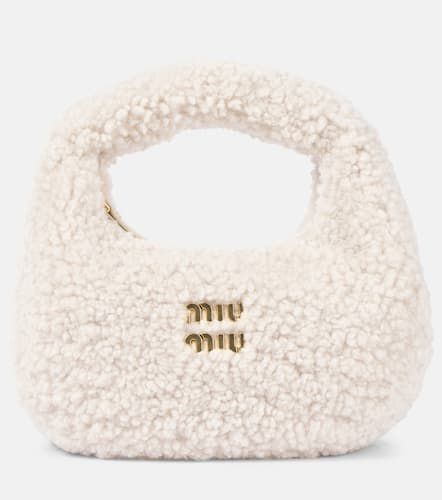 Sac Wander Mini en shearling - Miu Miu - Modalova