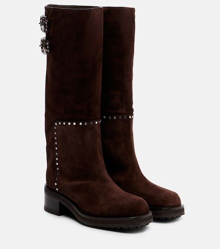 Bottes Brooklyn 50 en daim à clous - Jimmy Choo - Modalova