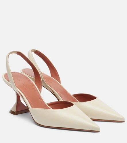 Escarpins slingback Holli 70 en cuir - Amina Muaddi - Modalova