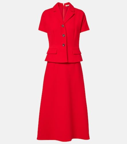 Robe midi Alexina en crêpe de laine - Emilia Wickstead - Modalova