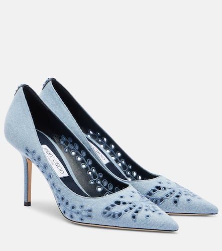 Escarpins Love 85 brods en jean - Jimmy Choo - Modalova