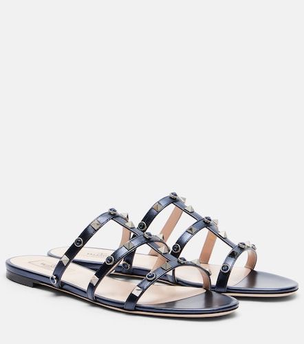 Mules Rockstud en cuir - Valentino Garavani - Modalova