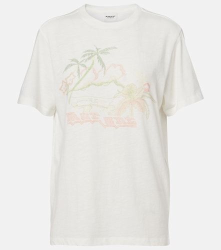 T-shirt Zewel en coton imprimé - Marant Etoile - Modalova