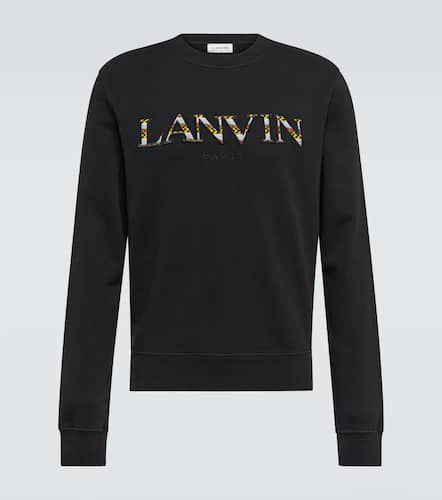 Sweat-shirt brodé en coton à logo - Lanvin - Modalova
