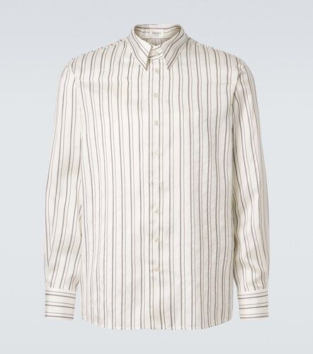 Chemise en soie à rayures - Saint Laurent - Modalova