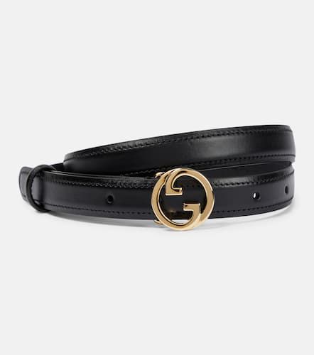 Ceinture de luxe pour femme - Ceinture fine Gucci Marmont GG verte à effet  python