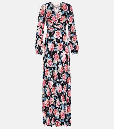 Robe longue Monika en satin - Diane von Furstenberg - Modalova