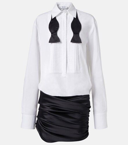 Robe en popeline et satin - The Attico - Modalova