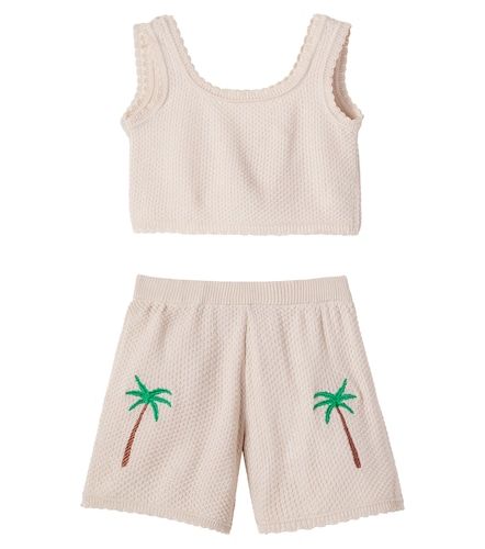 Ensemble top et short brodé en coton mélangé - Pepita&Me - Modalova