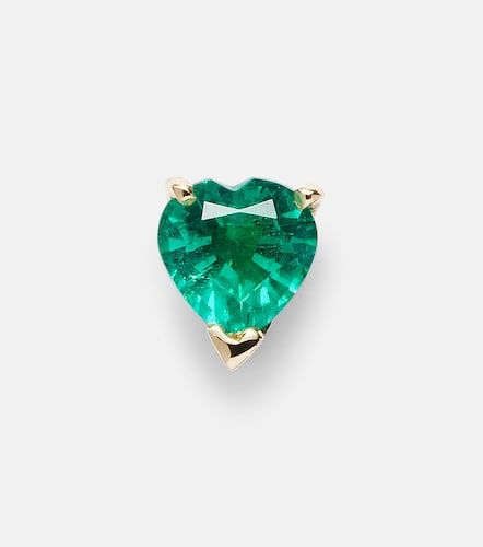 Boucles d'oreilles en or 14 ct et émeraude - Roxanne First - Modalova