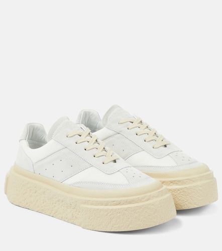 Baskets à plateforme en daim - MM6 Maison Margiela - Modalova