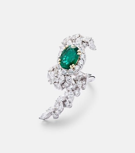 Bague Reign Supreme en or 18 ct, diamants et émeraude - Yeprem - Modalova