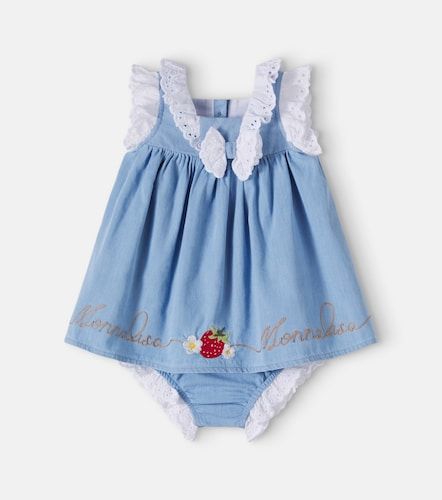 Bébé – Ensemble robe et culotte bloomer en coton - Monnalisa - Modalova