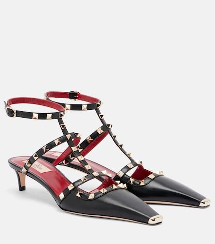 Escarpins Rockstud en cuir - Valentino Garavani - Modalova