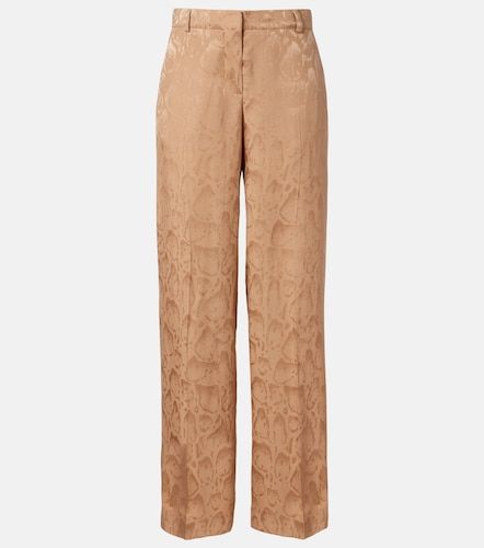 Pantalon ample en soie mélangée - Stella McCartney - Modalova