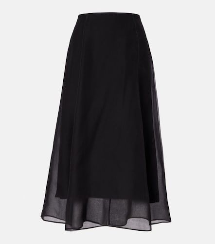 Jupe midi en organza de soie - Brunello Cucinelli - Modalova