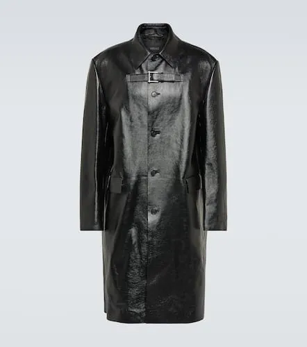 Versace Manteau en cuir - Versace - Modalova