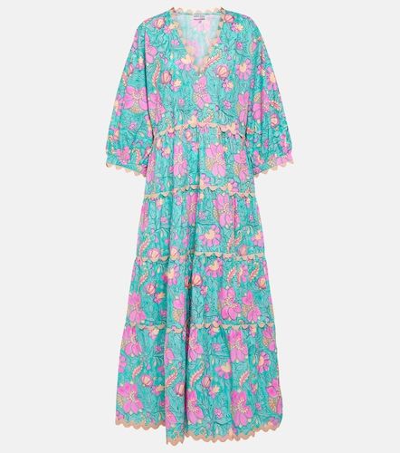 Robe en popeline de coton colorblock - Juliet Dunn - Modalova