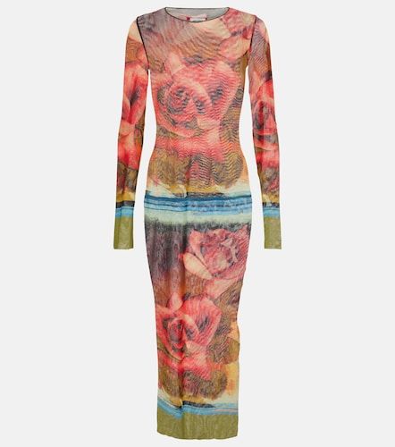 Robe midi à fleurs - Jean Paul Gaultier - Modalova