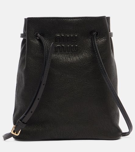 Miu Miu Sac en cuir à logo - Miu Miu - Modalova