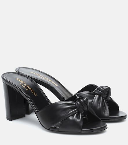 Mules Bianca en cuir - Saint Laurent - Modalova