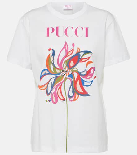 T-shirt imprimé en coton à logo - Pucci - Modalova