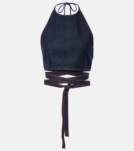 Alaïa Top court en denim - Alaia - Modalova