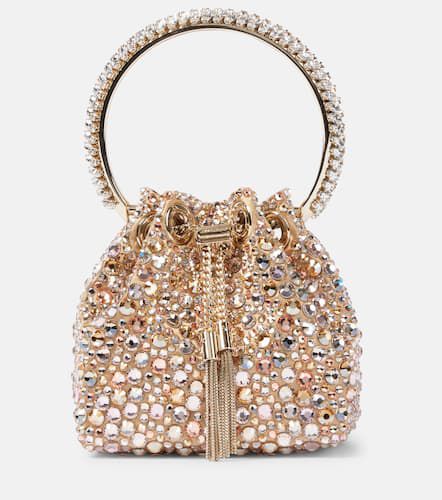 Sac seau Bon Bon Micro en satin à cristaux - Jimmy Choo - Modalova