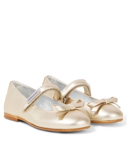 Ballerines en cuir métallisé - Monnalisa - Modalova