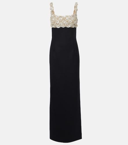 Robe bustier longue brodée - Oscar de la Renta - Modalova