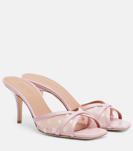 Mules Perla 70 en cuir et résille - Malone Souliers - Modalova