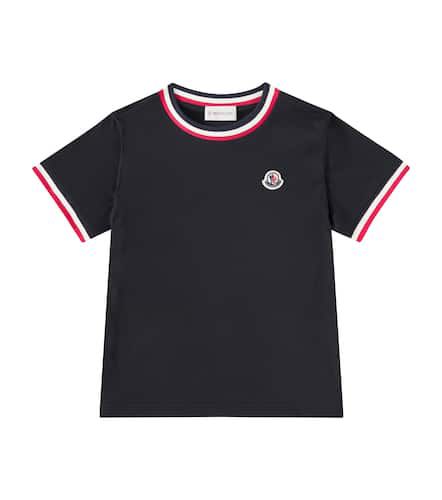 T-shirt Tricolor en coton - Moncler Enfant - Modalova