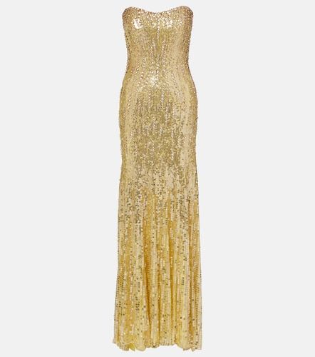 Robe longue bustier Sarai à sequins - Jenny Packham - Modalova
