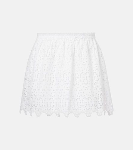 Mini-jupe The Deco brodée en coton - Frame - Modalova