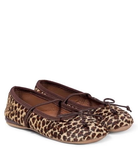 PèPè Ballerines en cuir façon poulain à motif léopard - PePe - Modalova