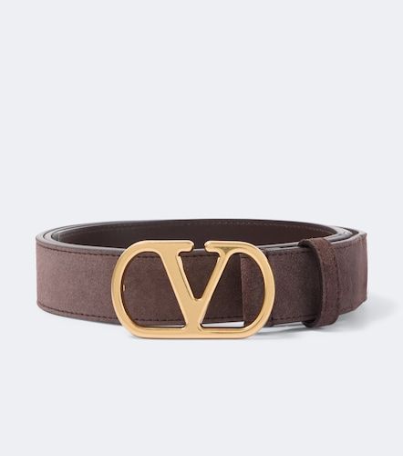 Ceinture VLogo en daim - Valentino Garavani - Modalova