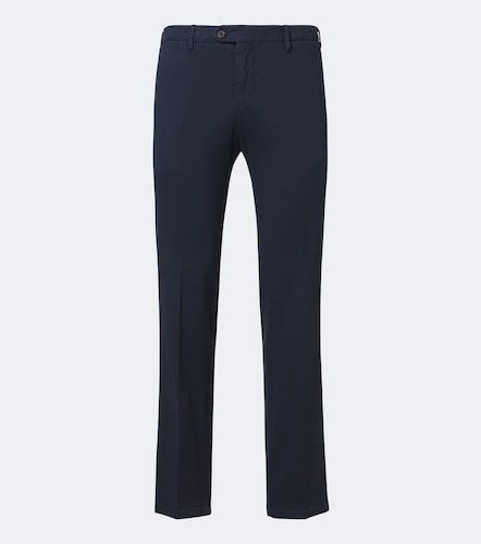 Pantalon chino en coton mélangé - Fedeli - Modalova