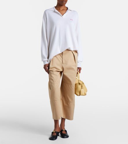 Pull polo Double L en cachemire et soie mélangés - Loewe - Modalova