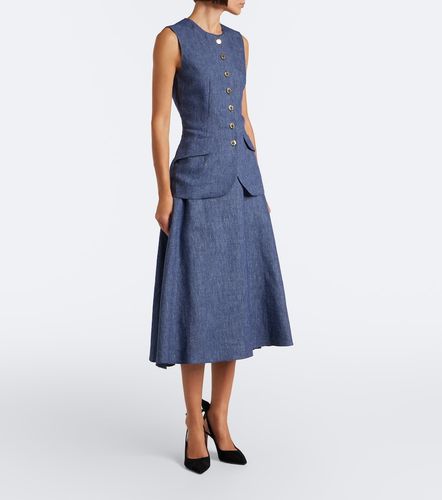Gilet en lin mélangé - Carolina Herrera - Modalova