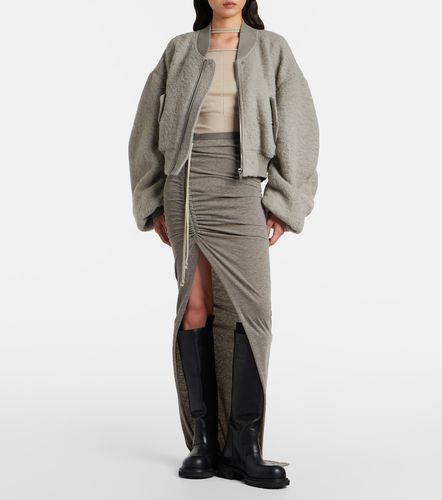 Veste bomber Secchia en alpaga mélangé - Rick Owens - Modalova